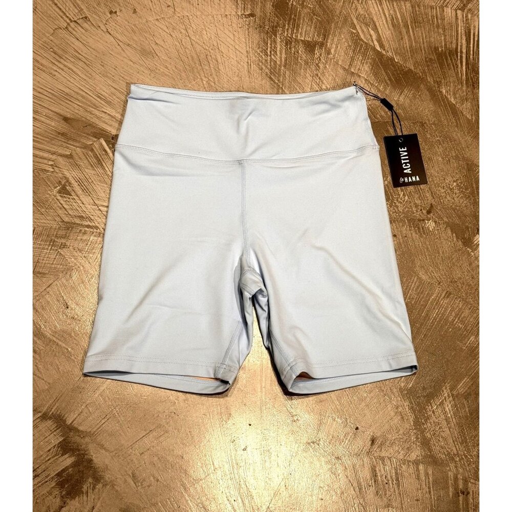 LAHANA ACTIVE WOMEN'S BLUE 'MIMI' BIKER SHORT / LARGE / ATHLEISURE / NWT